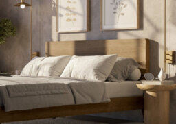 Classic Light Wooden Bed Frame - King Size - thumbnail 2