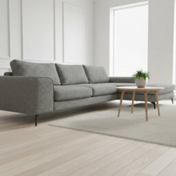 Abakus Direct Venice Chenille Corner Sofa In Charcoal Right Facing With Deep Seats And Extra-Wide Padded Arms - thumbnail 7