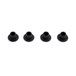 Living And Home Set Of 4 Black Iron Candle Holders Round Base Painted Iron Tealight Stands For Wedding Dining Decor - thumbnail 6