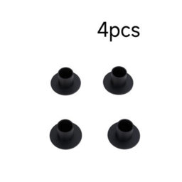 Living And Home Set Of 4 Black Iron Candle Holders Round Base Painted Iron Tealight Stands For Wedding Dining Decor - thumbnail 4