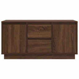Walplus Tv Cabinet With Led Lights Brown Oak 100X41X50 Cm - thumbnail 7