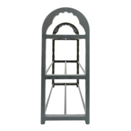 Kct Shoe Rack 3 Tier Small Storage Shelf Stand Metal Plastic Compact Space Saving Slim Portable Narrow Organiser Lightweight Unit - thumbnail 5