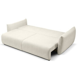 Allora Cream Velvet Sofa Bed With Storage And Sleep Function - thumbnail 3