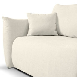 Allora Cream Velvet Sofa Bed With Storage And Sleep Function - thumbnail 7