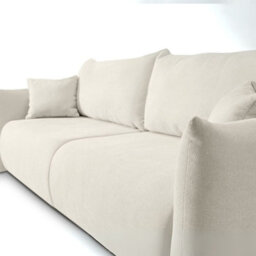 Allora Cream Velvet Sofa Bed With Storage And Sleep Function - thumbnail 6