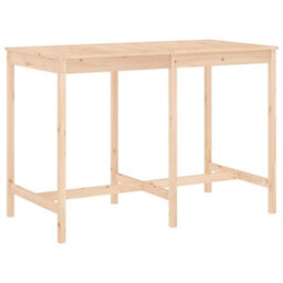 Berkfield 7 Piece Garden Bar Set Solid Wood Pine - thumbnail 6