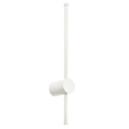 Happy Homewares Modern And Sleek Stick Style Ambient Led Wall Light Fitting In Matt White Sand