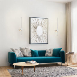 Happy Homewares Modern And Sleek Stick Style Ambient Led Wall Light Fitting In Matt White Sand - thumbnail 6