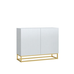 Creative Furniture Ripple Sideboard 100Cm - White With Fluted Doors - thumbnail 9
