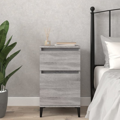 Berkfield Bedside Cabinet Grey Sonoma 40X35X70 Cm - image 1