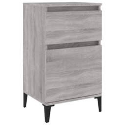Berkfield Bedside Cabinet Grey Sonoma 40X35X70 Cm - thumbnail 2