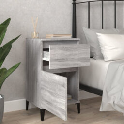Berkfield Bedside Cabinet Grey Sonoma 40X35X70 Cm - thumbnail 3