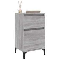 Berkfield Bedside Cabinet Grey Sonoma 40X35X70 Cm - thumbnail 4