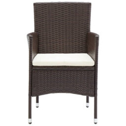 Berkfield 7 Piece Garden Dining Set With Cushions Brown - thumbnail 5