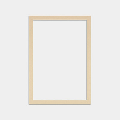Ak Frames 90X70Cm Ivory Picture Mounts To Fit 80X60Cm Aperture Size - Mount Board Only (No Frame Included) - image 1