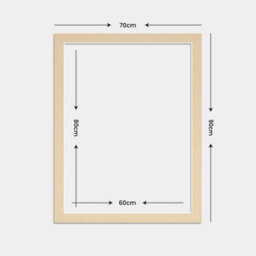 Ak Frames 90X70Cm Ivory Picture Mounts To Fit 80X60Cm Aperture Size - Mount Board Only (No Frame Included) - thumbnail 3