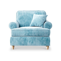Alfie Lagoon Armchair For Living Room - Fully Assembled By Roseland Furniture - thumbnail 3