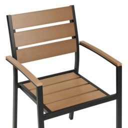 Beliani Set Of 6 Garden Chairs Vernio Brown/ Black - thumbnail 7