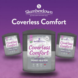 Slumberdown Coverless Duvet Double 10.5 Tog 2N1 Design Matching Pillow Case Reversible All Year Round Embossed Cover Washable - thumbnail 8