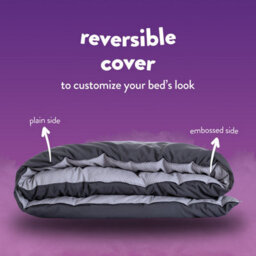 Slumberdown Coverless Duvet Double 10.5 Tog 2N1 Design Matching Pillow Case Reversible All Year Round Embossed Cover Washable - thumbnail 3
