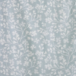 Catherine Lansfield Brooke Floral 90X90 Inch Lined Eyelet Curtains Two Panels Duck Egg Blue - thumbnail 3