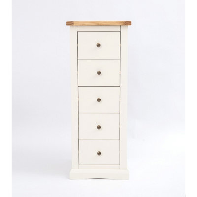 Cabinet Bits Castelli 5 Drawer Narrow Chest Of Drawers Brass Knob - image 1