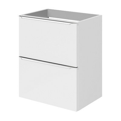 GoodHome Imandra Slimline Gloss White Wall-Mounted Bathroom Cabinet (H) 600mm (W) 500mm - image 1