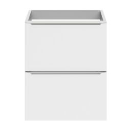 GoodHome Imandra Slimline Gloss White Wall-Mounted Bathroom Cabinet (H) 600mm (W) 500mm - thumbnail 2