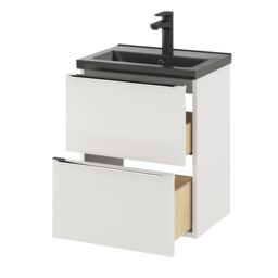 GoodHome Imandra Slimline Gloss White Wall-Mounted Bathroom Cabinet (H) 600mm (W) 500mm - thumbnail 9