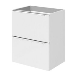 GoodHome Imandra Slimline Gloss White Wall-Mounted Bathroom Cabinet (H) 600mm (W) 500mm - thumbnail 1