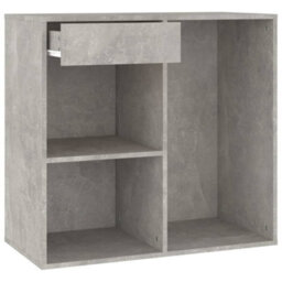 Walplus Cosmetic Cabinet Concrete Grey 80X40X75 Cm Engineered Wood - thumbnail 6