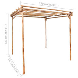 Garden Pergola Bamboo 170X170X220 Cm - thumbnail 4