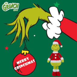 Grinch Standing Christmas Decoration Festive 35Cm X 16Cm Green X 1 - thumbnail 6