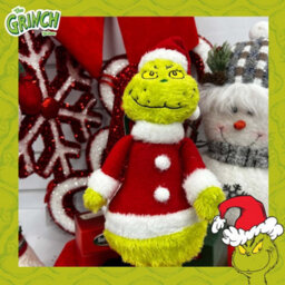 Grinch Standing Christmas Decoration Festive 35Cm X 16Cm Green X 1 - thumbnail 5