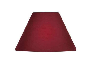 "12"" Luxury Cotton Textured Fabric Coolie Light Shade Purpose Table Floor Ceiling Practical & Eye Caring Lampshade Wine"