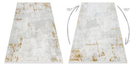 RugsX Modern Carpet Duke 51378 Cream / Gold - Concrete, Stone Structured, Ve  160X220 Cm - thumbnail 2