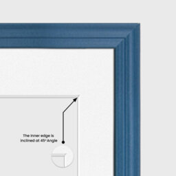 AK Frames 50X20Cm Navy Blue Classic Multi Photo Frame With White Mount - Holds 4 Apertures (4X) 6X4 Photos - thumbnail 7