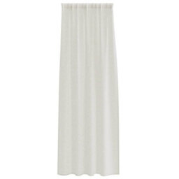 Berkfield Curtains With Curtains 2 Pcs Cream Polyester - thumbnail 3