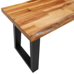 Vidaxl Bench With Live Edge 160 Cm Solid Wood Acacia Benches - thumbnail 7