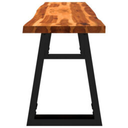 Vidaxl Bench With Live Edge 160 Cm Solid Wood Acacia Benches - thumbnail 5
