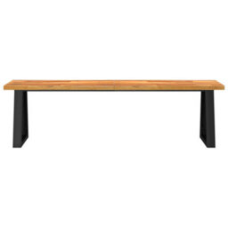 Vidaxl Bench With Live Edge 160 Cm Solid Wood Acacia Benches - thumbnail 4