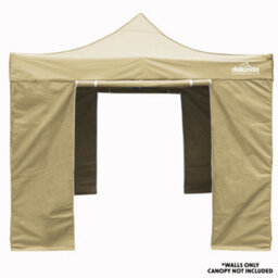 Loops Side Walls Door & Windows For 2X2M Pop-Up Gazebo - Beige - Garden Party Tent - thumbnail 3
