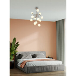 Luminosa Lighting Luminosa Riha Multi Arm Pendant Ceiling Light Matt Nickel 12X G9 Led 3000K - thumbnail 2