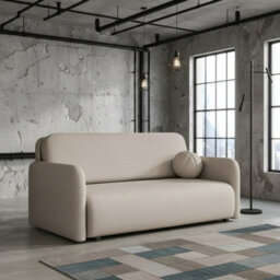Viva Sun Iv Sofa Bed With Sleeping Function And Storage Compartment Chipboard Metal Legs 170X103X85Cm Beige