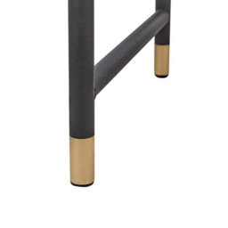 Wyld And Coco Console Table White Finish 104 X 40 Cm With Rustic Slatted Sliding Door And Black Metal Legs - thumbnail 7