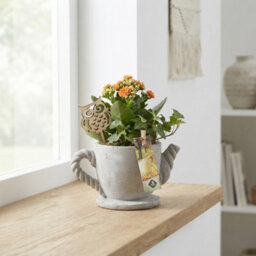 Decorative Cement Teapot Arrangement - 18Cm - thumbnail 7