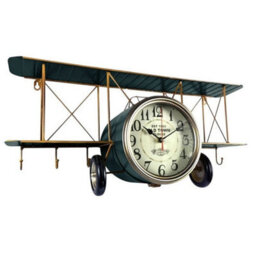Minster Aeroplane Table Clock - L28 X W18 X H64 Cm - thumbnail 1