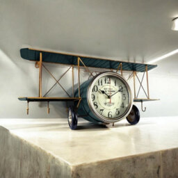 Minster Aeroplane Table Clock - L28 X W18 X H64 Cm - thumbnail 2