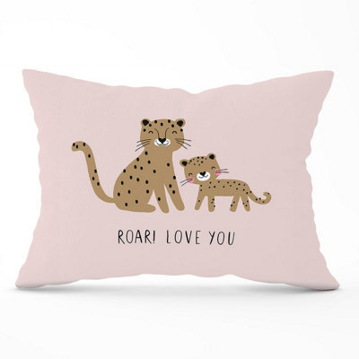 Warren Reed Designer Roar Love You Cushions 33Cm X 48Cm