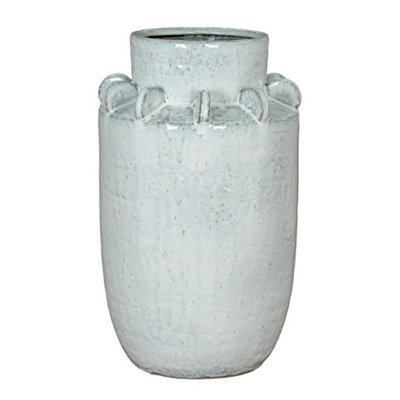 Hill Interiors Dara Large Hydria Vase - Ceramic - L24 X W24 X H41 Cm - White - image 1